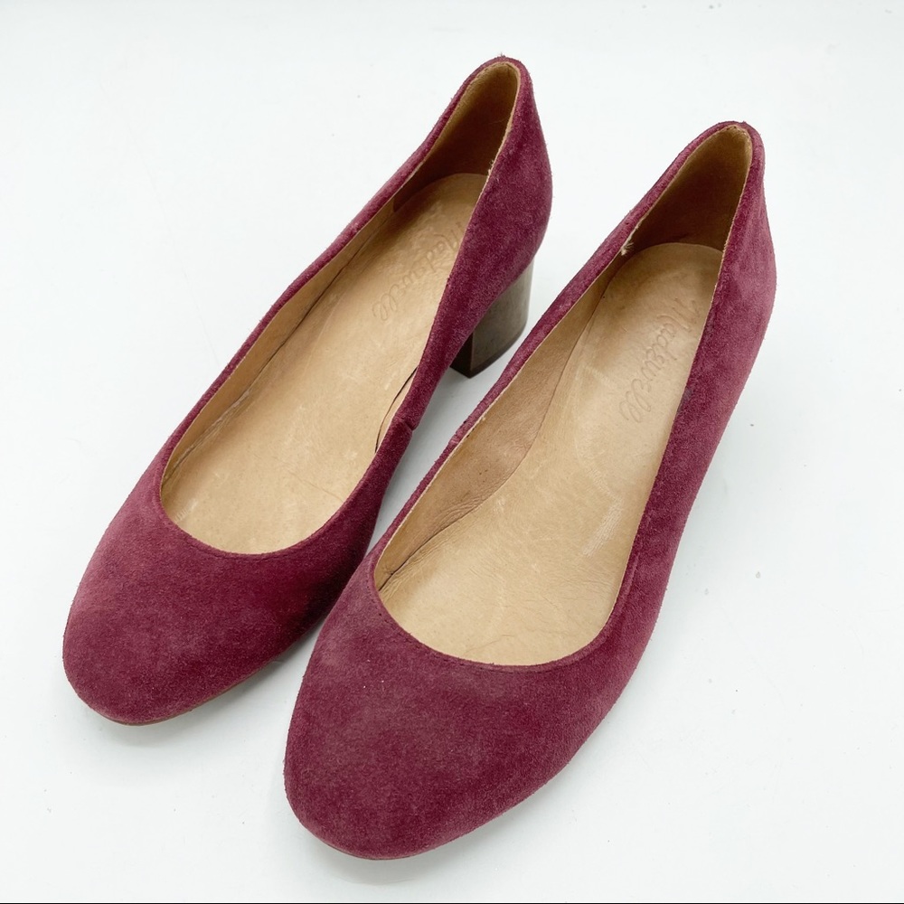 Madewell Burgundy Suede Ella Pumps